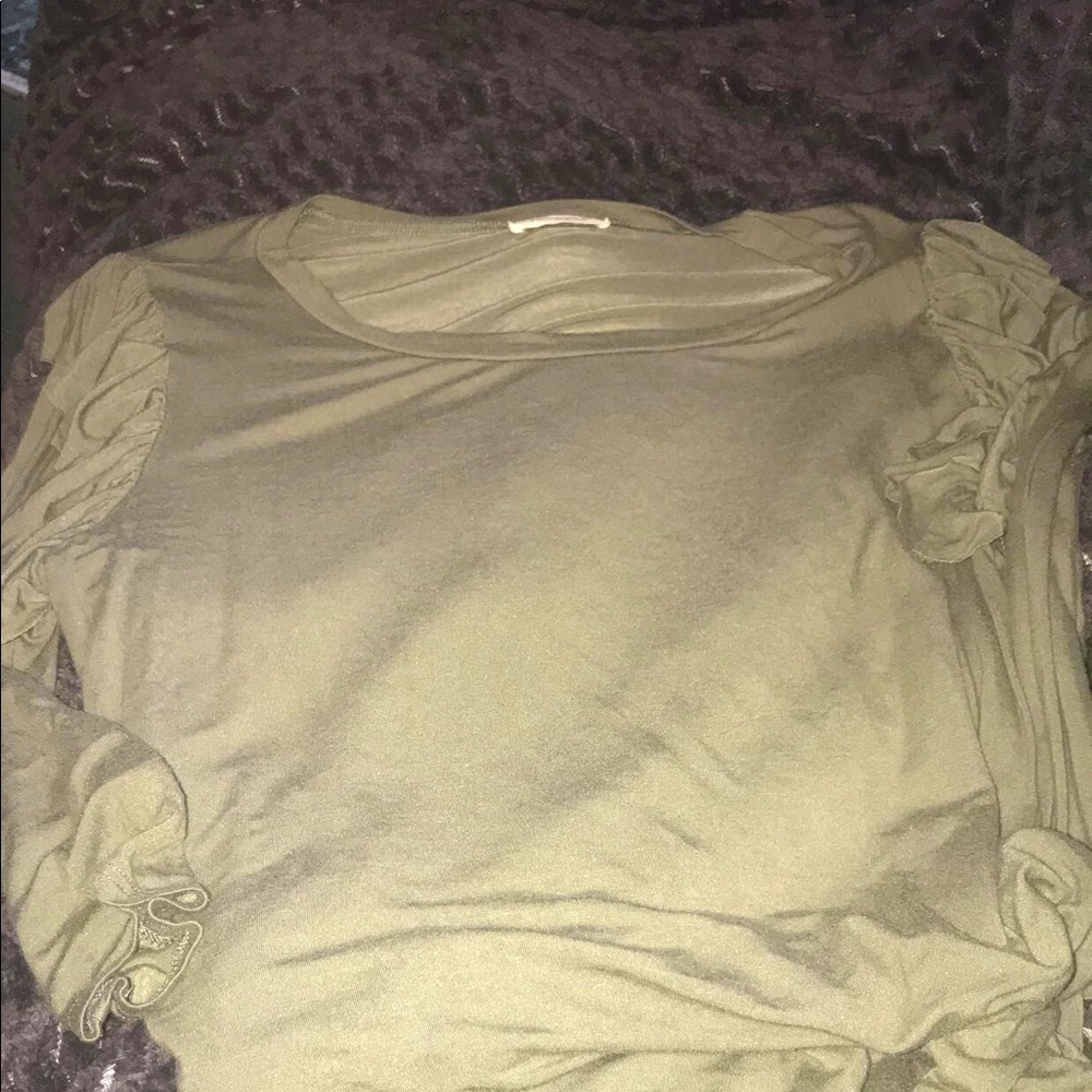 Hunter green, super soft top!